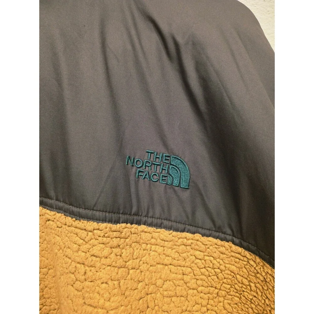 The North Face Fleece Sherpa Extreme Pile 1/4 Zip Pullover Men's Brown Size XL